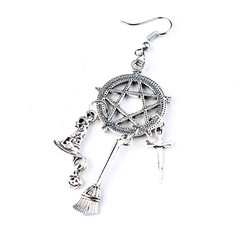 Vintage Harry Potter Punk Magic Earrings with Stars