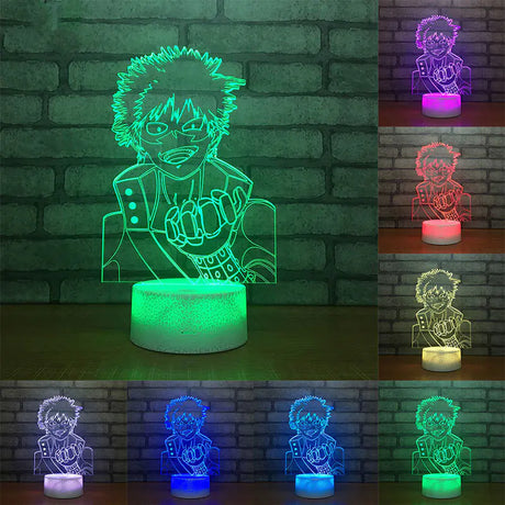 3D My Hero Academia Shoto Todoroki LED Night Light - My Anime Haven