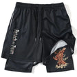 Anime Attack on Titan Gym Shorts Black - My Anime Haven