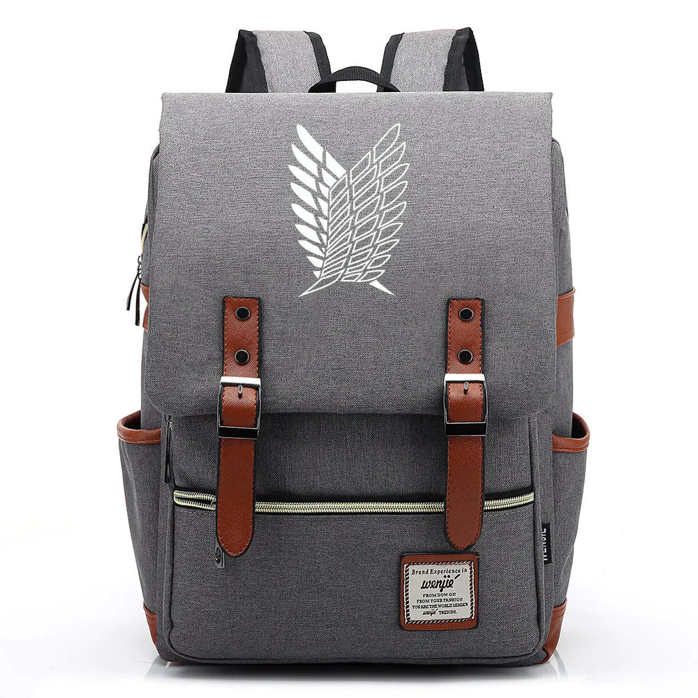 Attack on Titan Anime Backpack for Students, Unisex - My Anime Haven