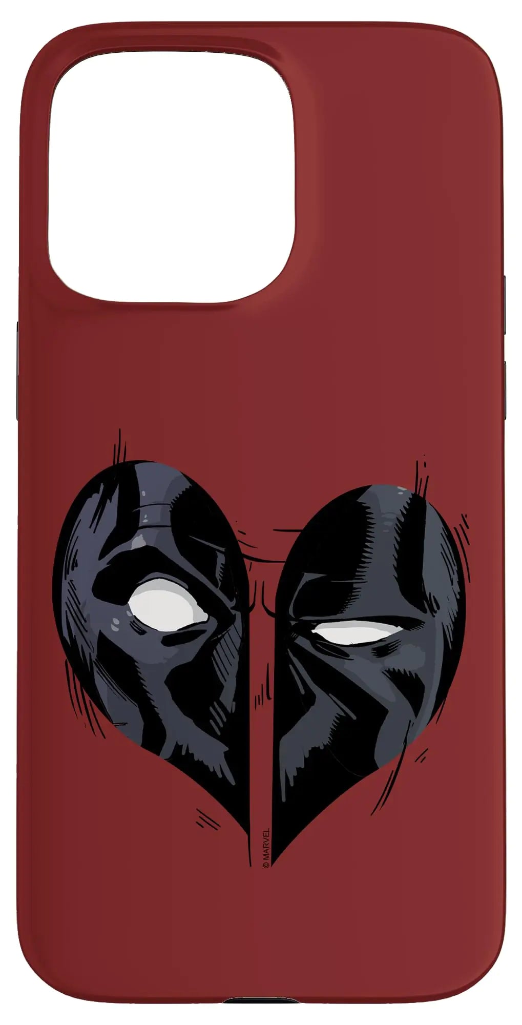 iPhone 15 Pro Max Marvel Deadpool Heart Logo Case