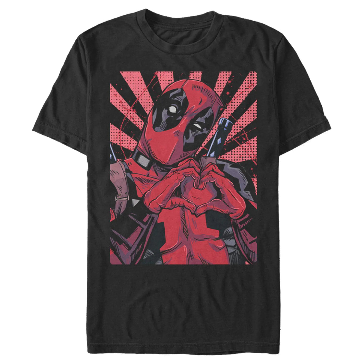 Marvel Mens Close Heart Pool Black Medium