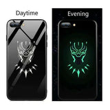 Glow-in-the-Dark Marvel Glass Case for iPhones