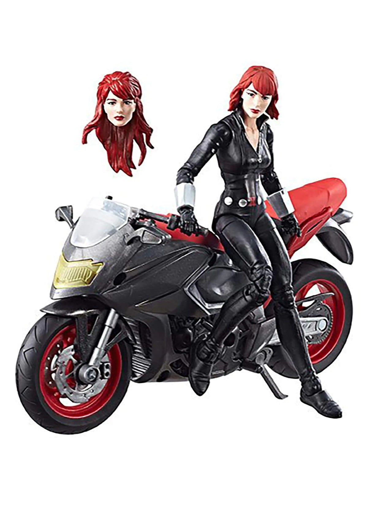 Marvel Legends Series 6-inch Black Widow with Motorcycle