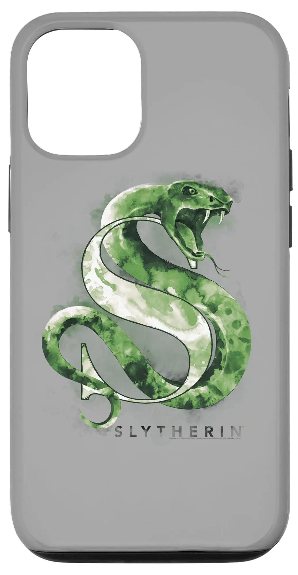 iPhone 15 Pro Harry Potter Slytherin Watercolor Case - My Anime Haven