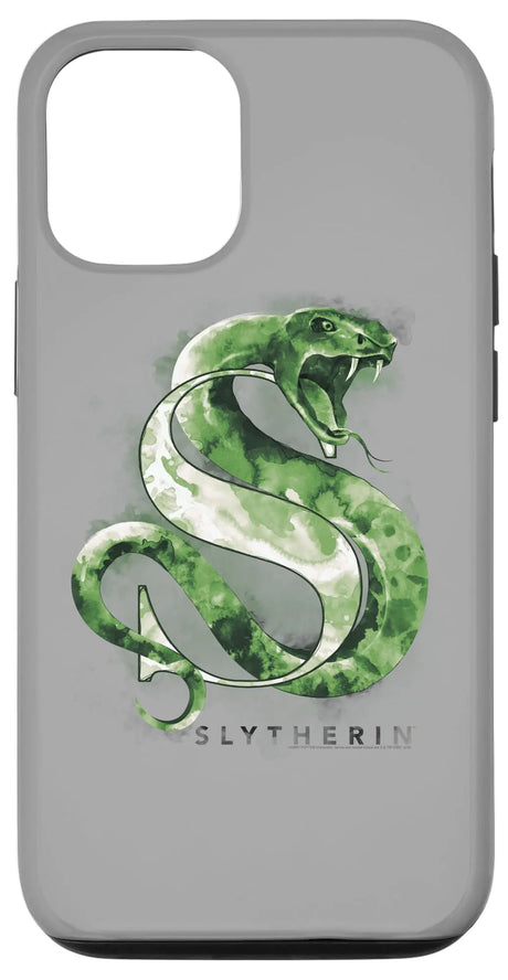 iPhone 15 Pro Harry Potter Slytherin Watercolor Case - My Anime Haven
