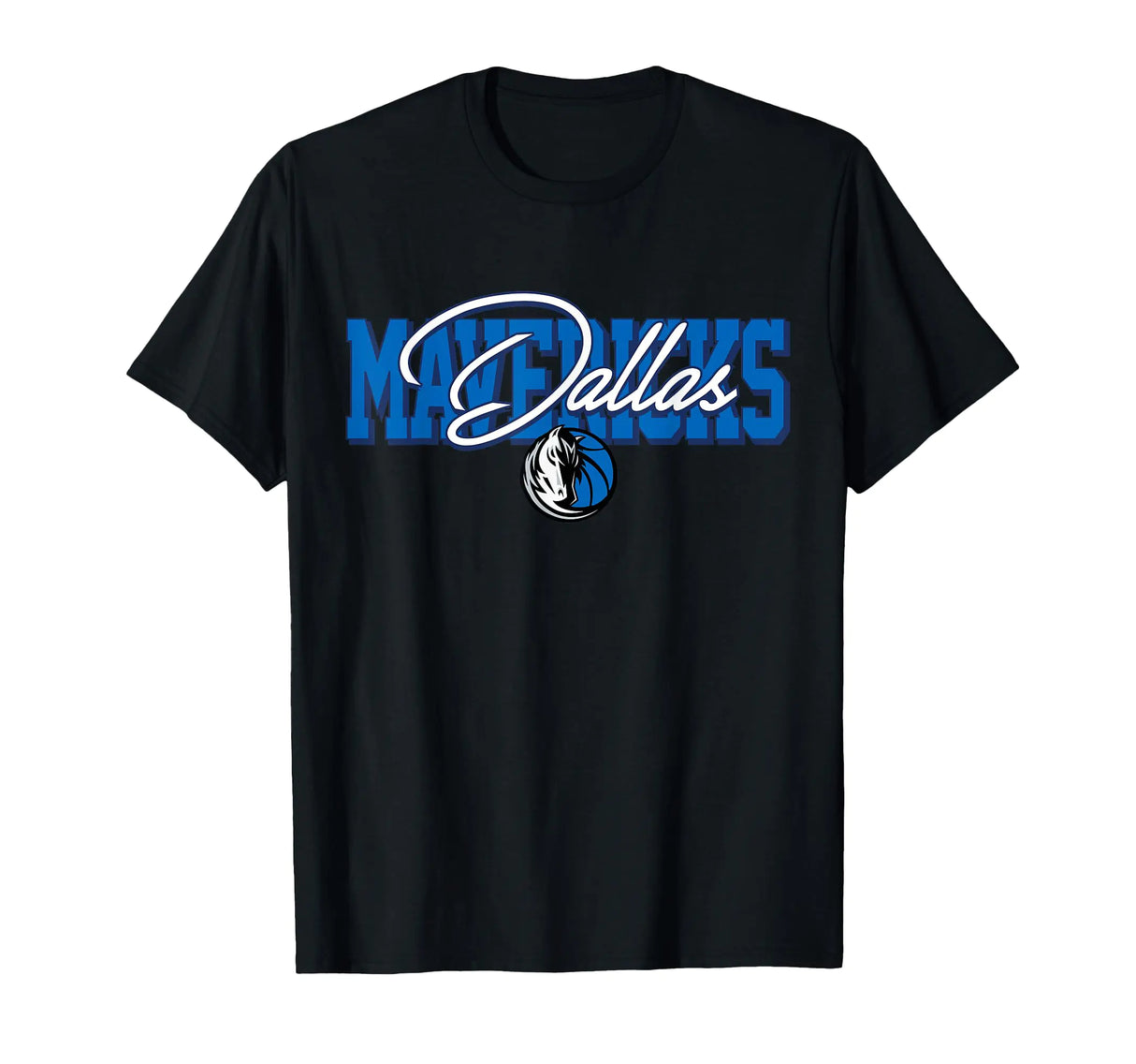 NBA Dallas Mavericks Blockletter Script T-Shirt