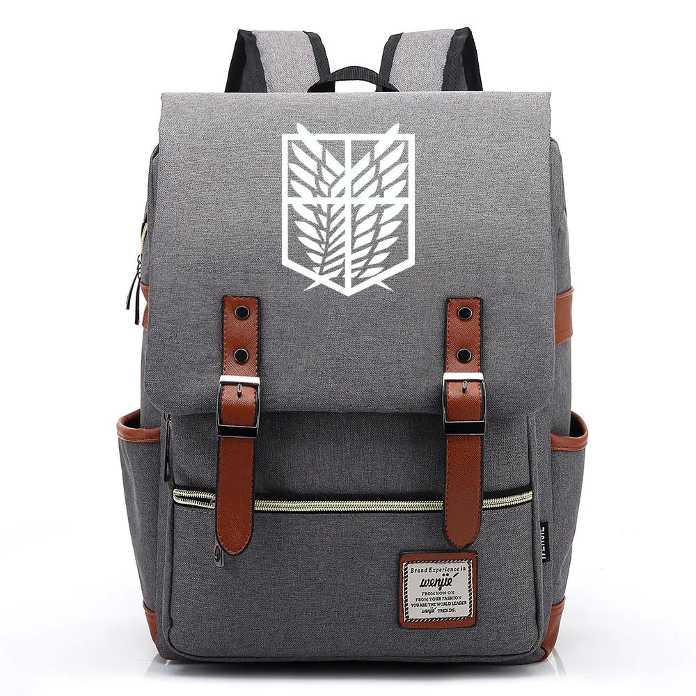 Attack on Titan Anime Backpack for Students, Unisex - My Anime Haven
