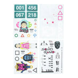 Squid Game Gadget Decals for Laptop and Phone Case - Officially Licensed Waterproof Vinyl Stickers for Devices for All Ages Gaming and Anime Gift Accessory for Series Fans | Paladone