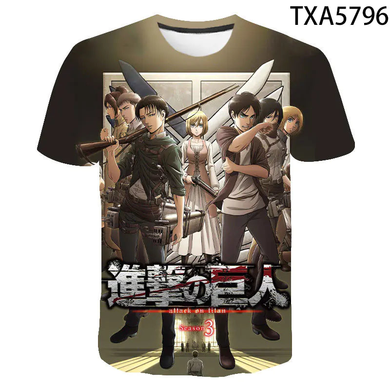 Attack On Titan Unisex Crew Neck T-Shirt - My Anime Haven