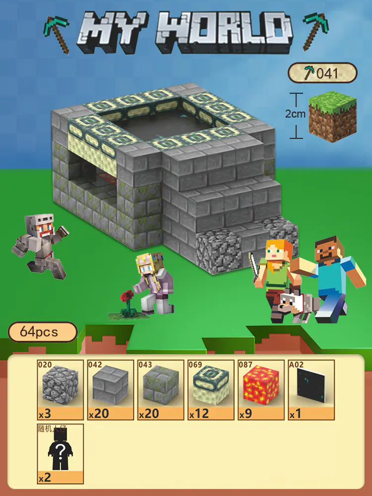 2023 New Minecraft Magnetic Building Blocks Set