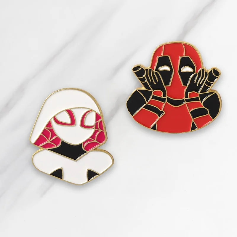 Marvel Avengers Collection Popular Cartoon Badges - My Anime Haven