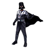 Star Wars Darth Vader Official Youth Costume - Premium Quality Padded Jumpsuit with Plastic Mask and Detachable Cape (L) Multi