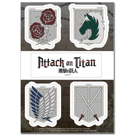 Attack On Titan- Emblems Sticker Set - My Anime Haven