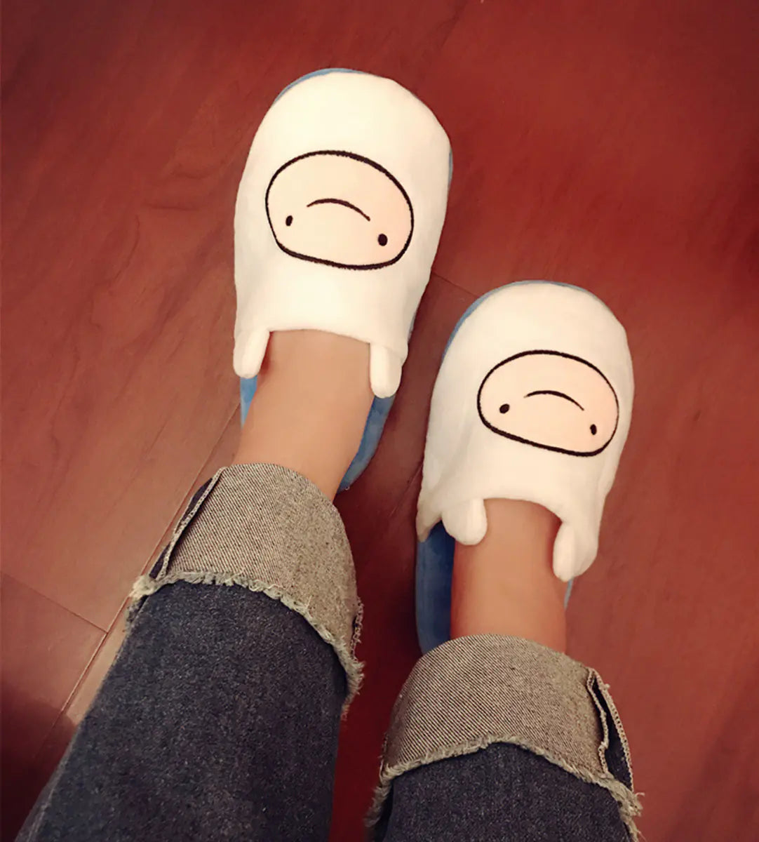 Adventure Time Finn and Jake Plush Slippers for Kids