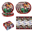 41Pcs Demon Slayers Party Supplies include 20 plates 20 napkins for De Slayers 1 Tablecloth Birthday party Decoration - My Anime Haven