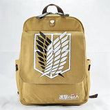 Attack on Titan Canvas Backpack for Students (Anime)