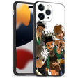 Akatxezy Gon Killua and Kurapika HxH Creativity Manga Design Phone Case - Fan Favorite Anime Black Soft Silicone Shell for iPhone 16 Pro Max - My Anime Haven