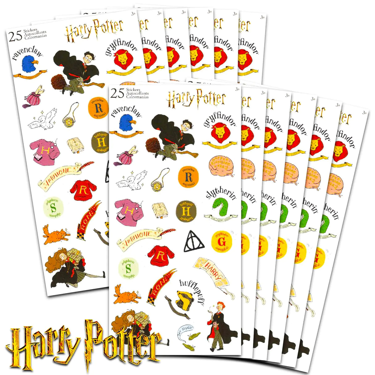 Harry Potter Party Favors for Boys & Girls Bundle ~ 12 Pack Harry Potter Sticker Sheets for Kids Birthday Party Goodie Bags | Harry Potter Party Supplies