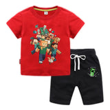 Minecraft Kids Cotton T-Shirt and Shorts Set