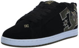 DC Mens Court Graffik Casual Skate Shoe Black/Black/Green 11.5