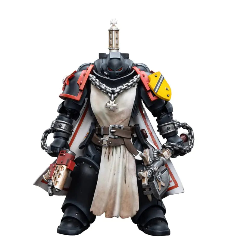 JOYTOY 1/18 Warhammer 40000 Action Figure Black Templars Primaris Sword Brethren Granbertus Collection Figures 4.7 Inch