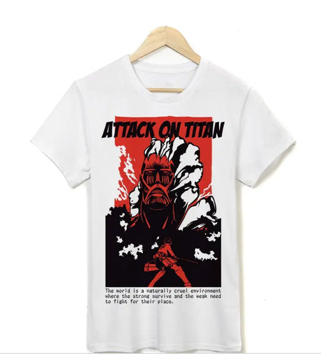 Attack on Titan Short Sleeve Cotton T-Shirt - My Anime Haven