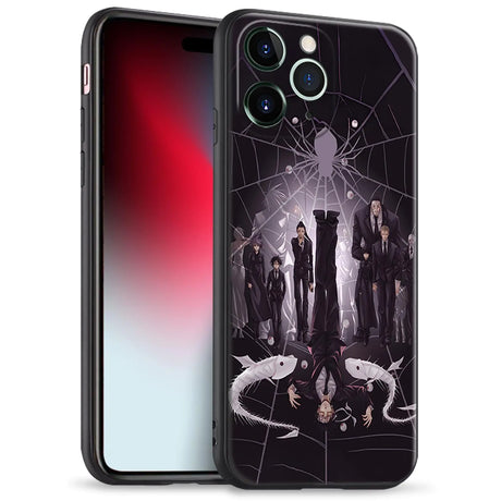 Akatxezy Phantom Troupe HxH Genei Ryodan Unique Silicone Cover Anime Character Phone Case Manga Design Soft TPU Shell for iPhone 15 - My Anime Haven