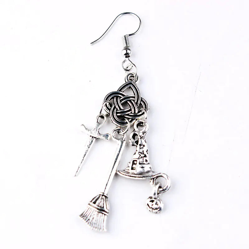 Vintage Harry Potter Punk Magic Earrings with Stars