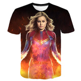 Captain Marvel Short Sleeve T-Shirt - Summer Collection