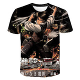 Attack On Titan 3D Digital Print Graphic T-Shirt - My Anime Haven