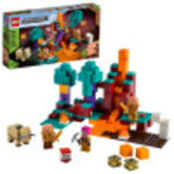 LEGO Minecraft The Warped Forest 21168 Hands-on Minecraft Nether Creative Playset; Fun Warped Forest Building Toy Featuring Huntress Piglin and Hoglin (287 Pieces)