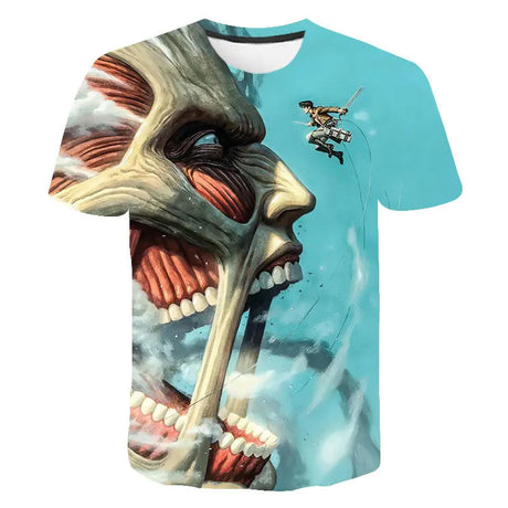 Attack On Titan 3D Digital Print Graphic T-Shirt - My Anime Haven