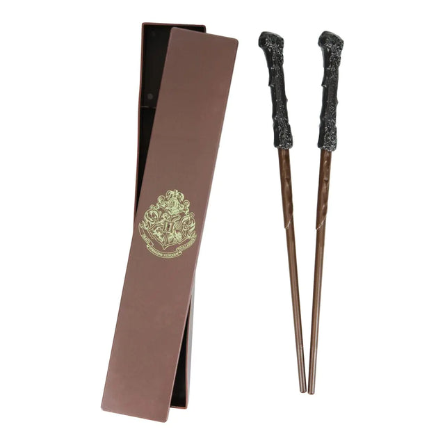 Paladone Harry Potter Wand Chopsticks in Box | Includes 2 Chopsticks & Storage Case | Practical & Magical Harry Potter Dinnerware Gift For Fans - My Anime Haven