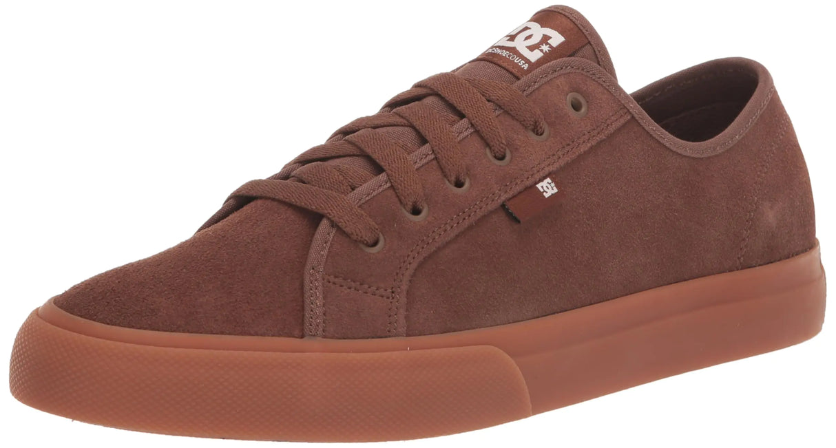 DC Mens Manual LE Skate Shoe Brown 4