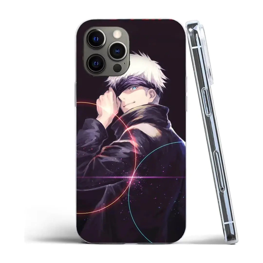 CEVENAS Phone Case Satoru Japan Compatible with Pro Max Gojo Anime Kaisen Manga Silicone TPU Shockproof Phone Soft Cover
