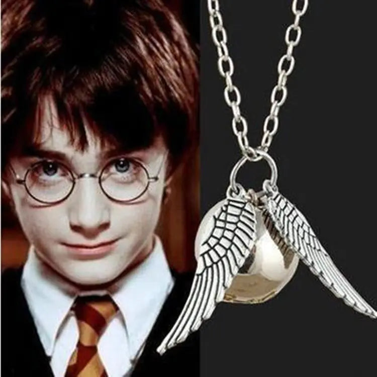 Harry Potter Deathly Hallows Snitch Necklace Pendant