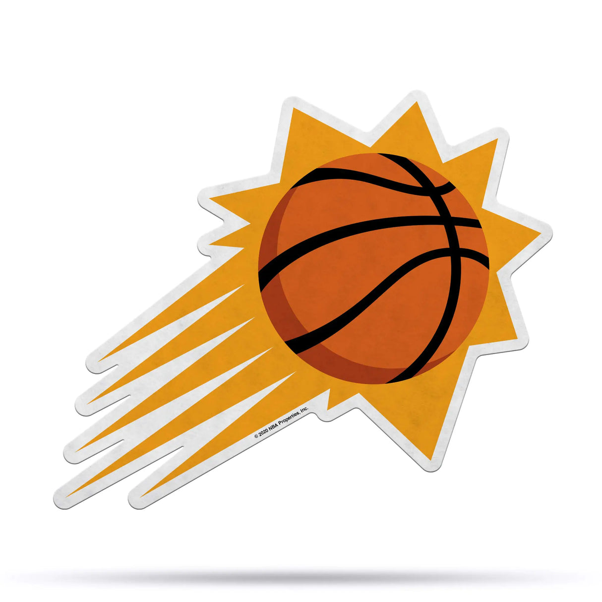 Rico Industries NBA Phoenix Suns NBA Primary Logo Shape Cut Pennant Team color Item footprint: 18 x 18