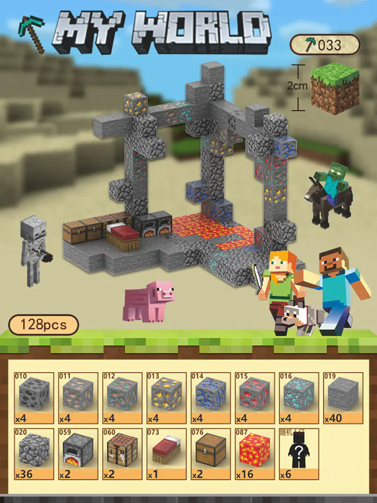 2023 New Minecraft Magnetic Building Blocks Set