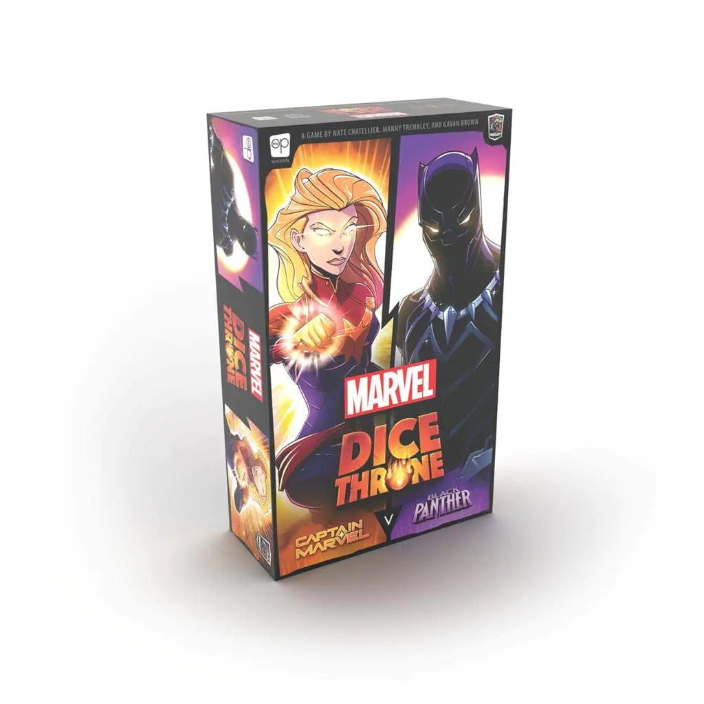USAOPOLY Marvel Dice Throne 2-Hero Box (Captain Marvel Black Panther)