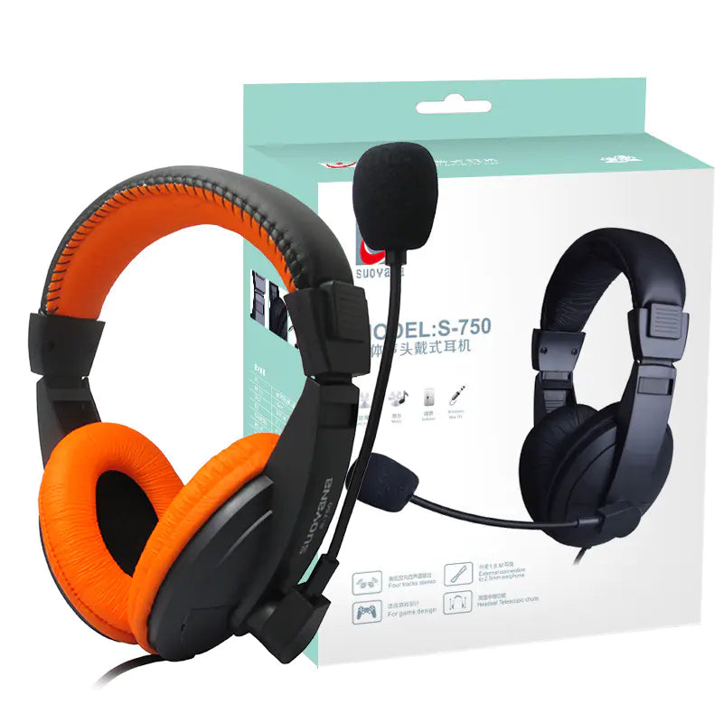 S-750 Wired Gaming Headset with Microphone
