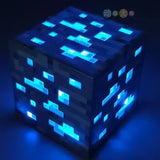 Color Changing Minecraft Lamp and Toy Sword Pickaxe