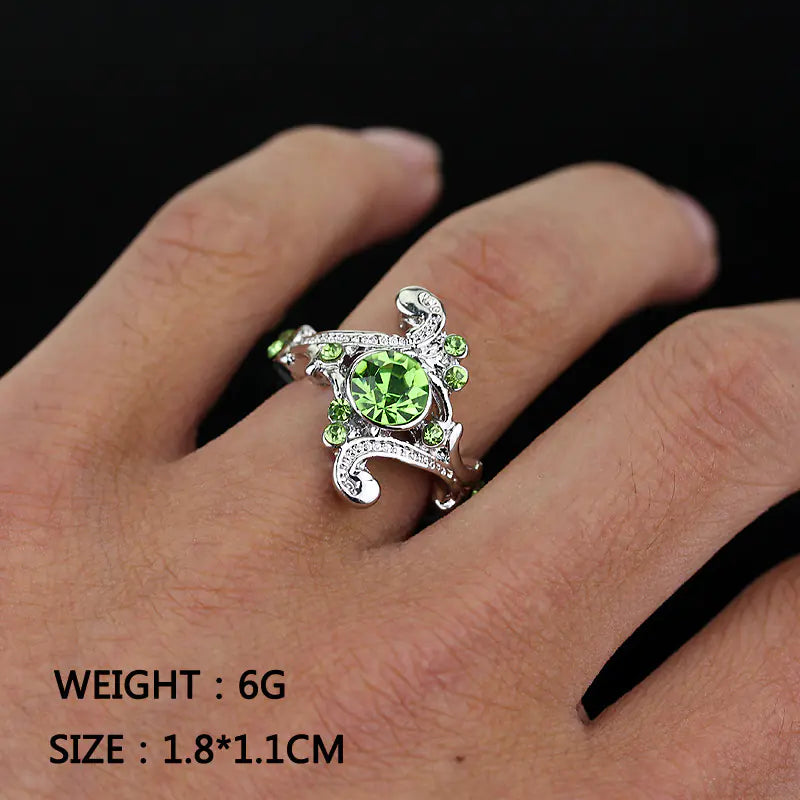 Harry Potter Slytherin Gem Ring