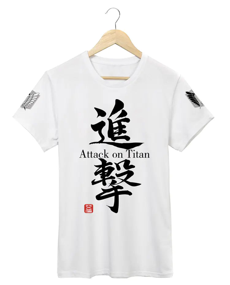 Attack on Titan Short Sleeve Cotton T-Shirt - My Anime Haven