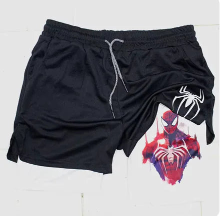 Marvel Spider-Man Venom Gym Shorts Men Fitness - My Anime Haven