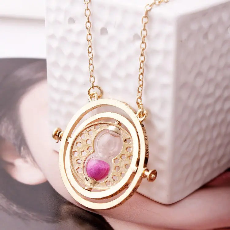 Harry Potter Hourglass Necklace - Time Turner Design