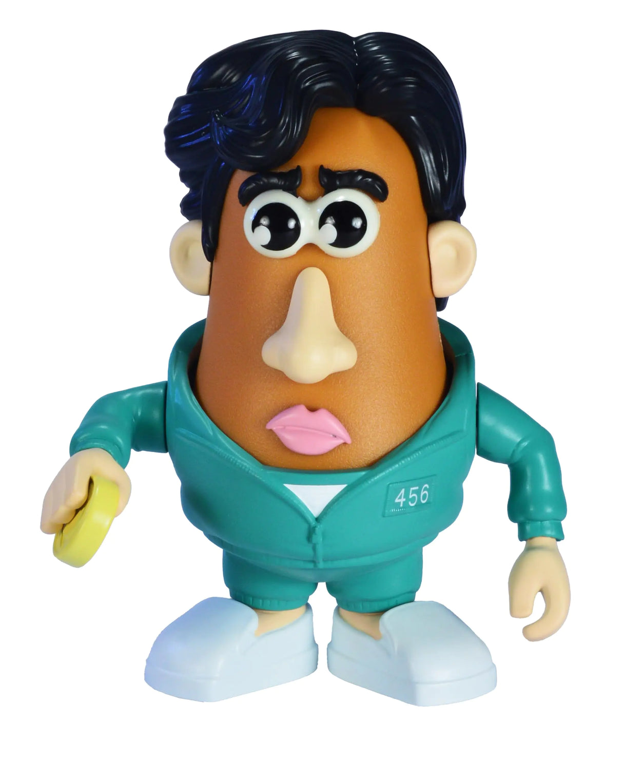 Poptaters Squid Game Netflix Includes either 11 (Young Hee/Robot Girl) or 13 (Player 456) removable interchangeable facial and body parts including 1 Potato Head pc! Each figure sold separately