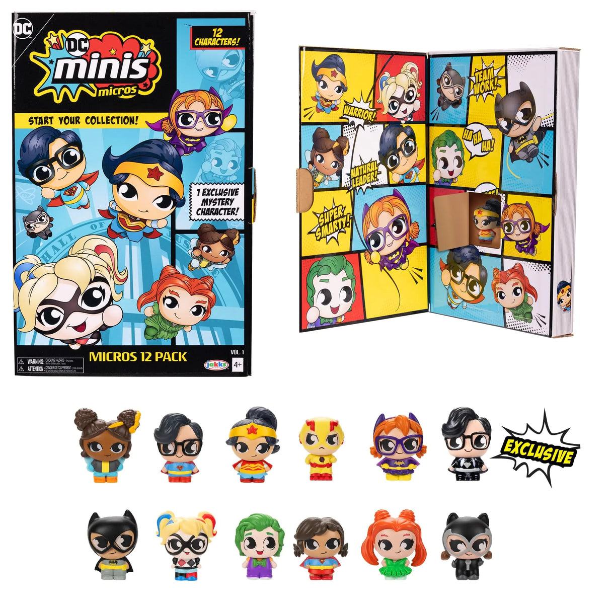 DC Minis Micros 12 Pack 1.5 inch Collectible Figures (Doll Toys) Amazon Exclusive