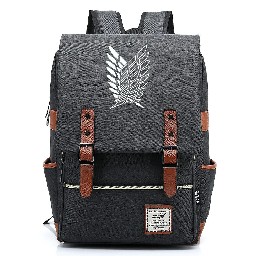 Attack on Titan Anime Backpack for Students, Unisex - My Anime Haven