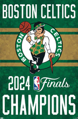 Trends International NBA Boston Celtics - 2024 NBA Finals Team Logo Wall Poster 34L x 22.4W Unframed Version